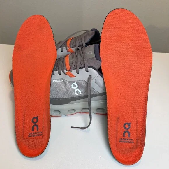 On Cloudvista 2 Waterproof Mens 11 Trail Running Shoes Pearl Ice 3ME30142531 - Picture 10 of 11